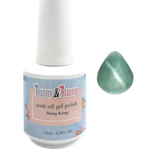Bunny & Bunny Soak off gel Polish - 052 Cat Eye Opal Blue
