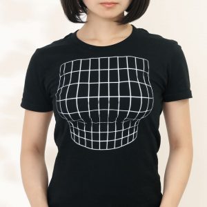 日本錯覺tee「妄想マッピングＴシャツ/ Illusion grid」